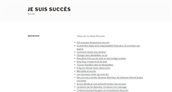 Desktop Screenshot of jesuissucces.com